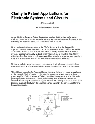 Clarity in Patent Applications for Electronic Systems and Circuits-converted