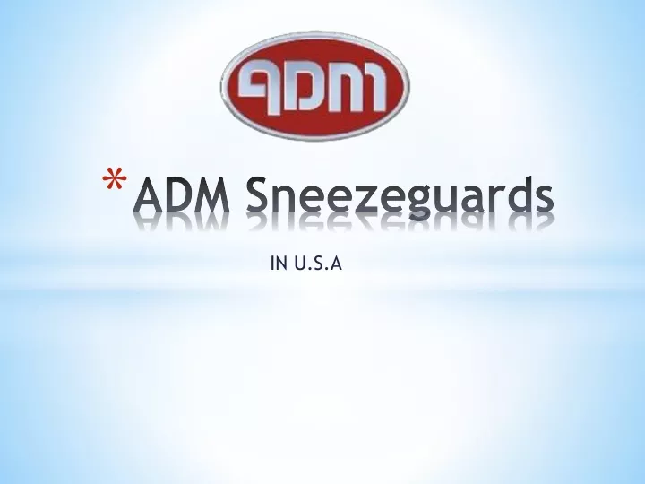 adm sneezeguards