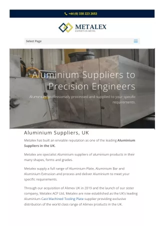 Aluminium Suppliers UK