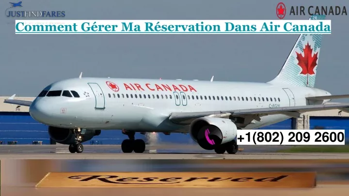 comment g rer ma r servation dans air canada