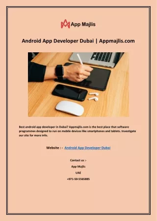 android app developer dubai appmajlis com