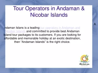 tour operators in andaman nicobar islands