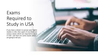 exams required to study in usa