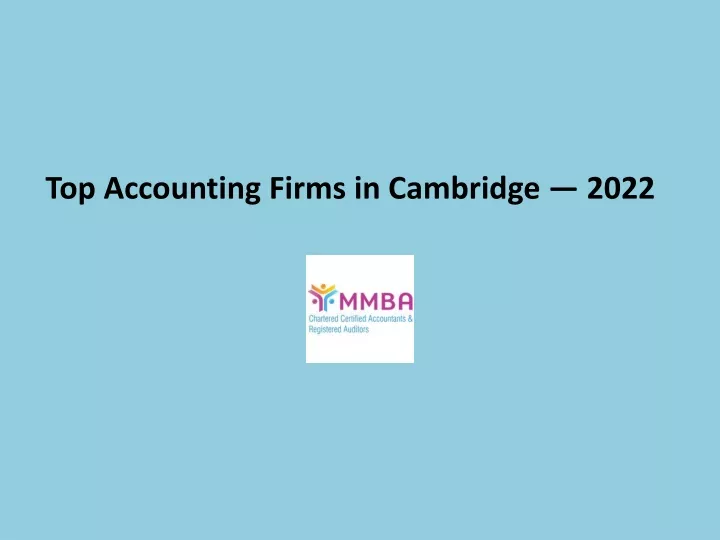 top accounting firms in cambridge 2022