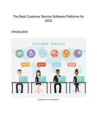 the best customer service software platforms