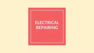 ELECTRICAL REPAIRING