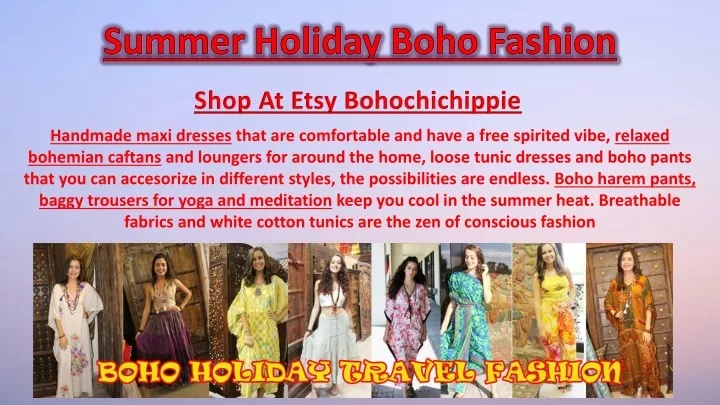 summer holiday boho fashion
