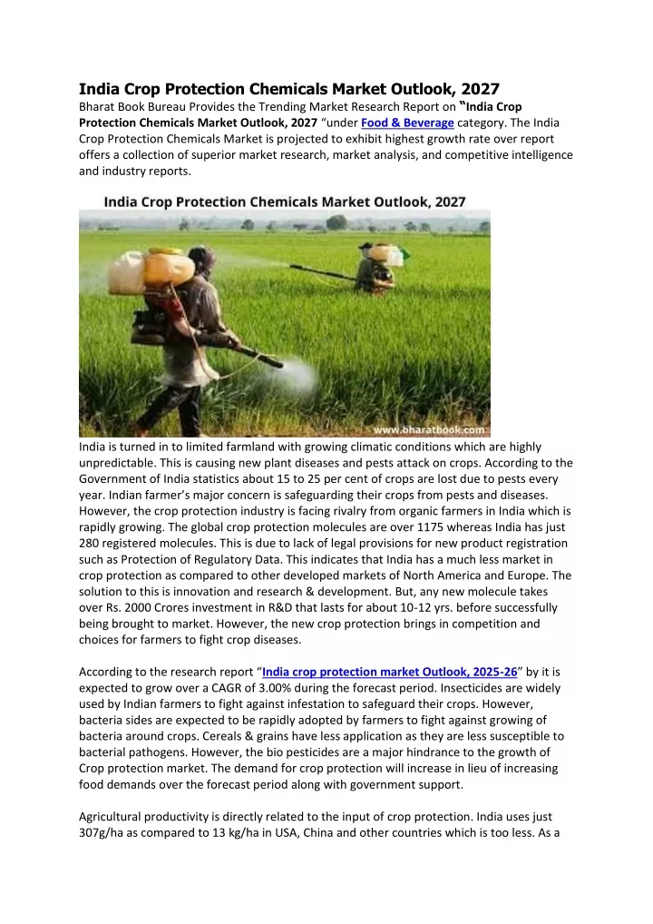 india crop protection chemicals market outlook