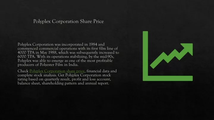 polyplex corporation share price