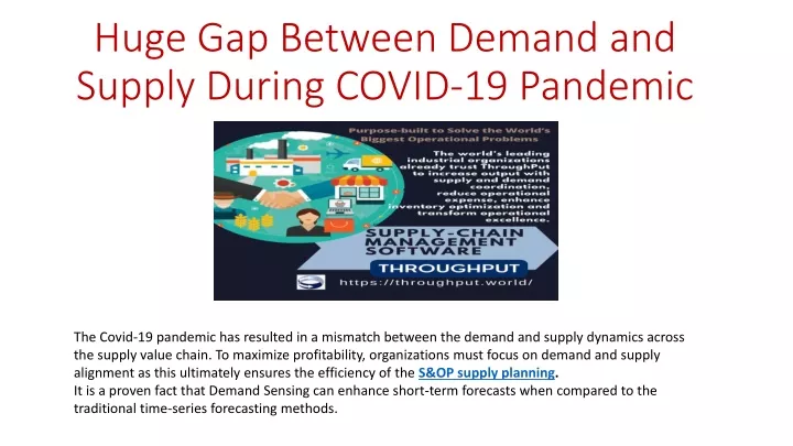 huge gap between demand and supply during covid 19 pandemic