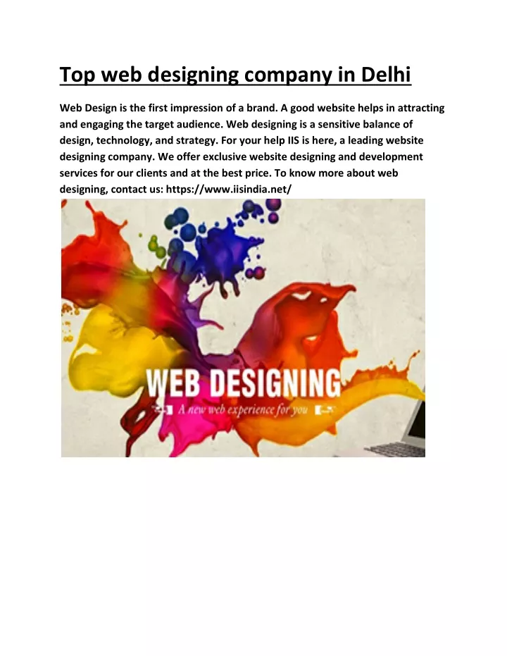 top web designing company in delhi