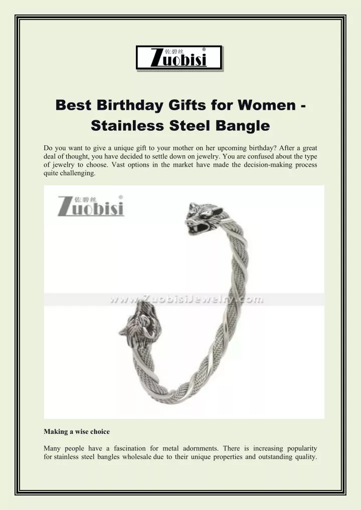 best birthday gifts for women stainless steel