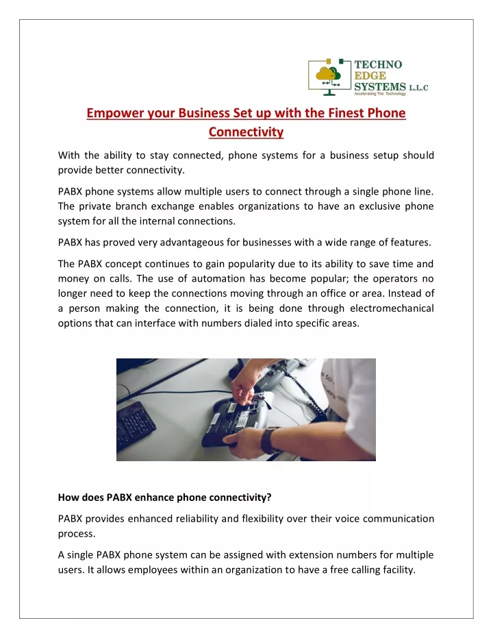 empower your business set up with the finest