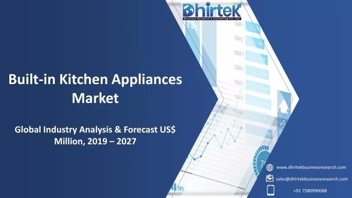 built in kitchen appliances market global