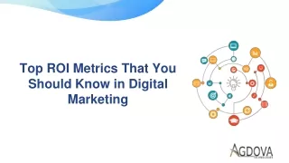 top roi metrics that you should know in digital marketing