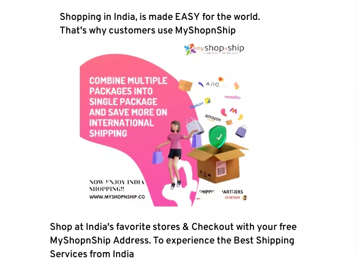 shopping in india is made easy for the world that