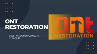 ONT Restoration Company - Flood, Water and fire Damage Restoration service