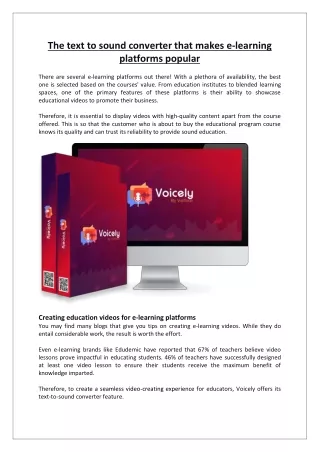 Voicely- The text to sound converter that makes e-learning platforms popular-converted