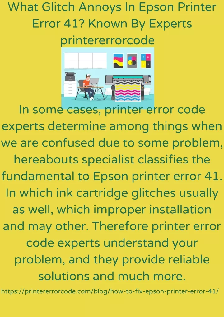 what glitch annoys in epson printer error