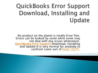 quickbooks error support download installing and update