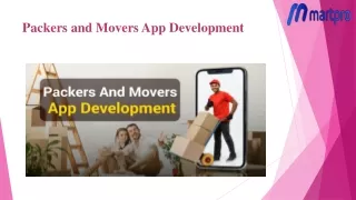 Packers and Movers App Development