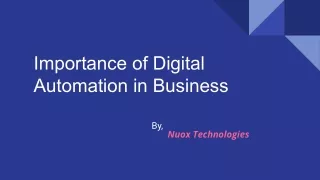 Importance of Digital Automation in Business