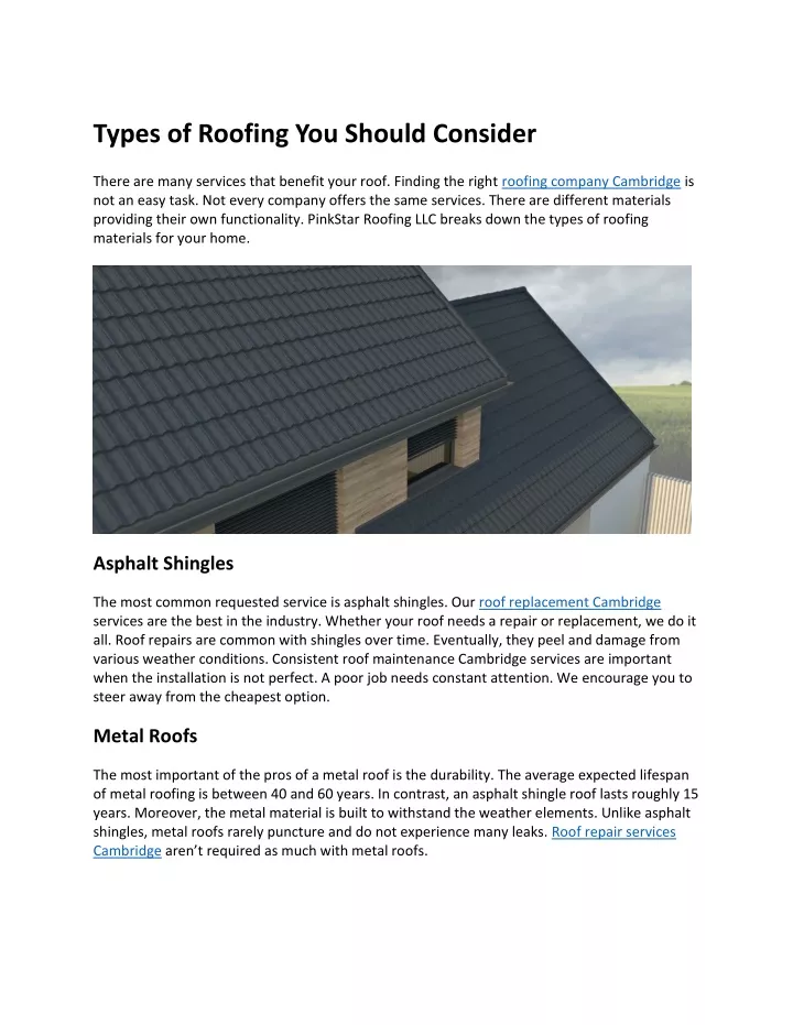 PPT - Types of Roofing You Should Consider PowerPoint Presentation ...