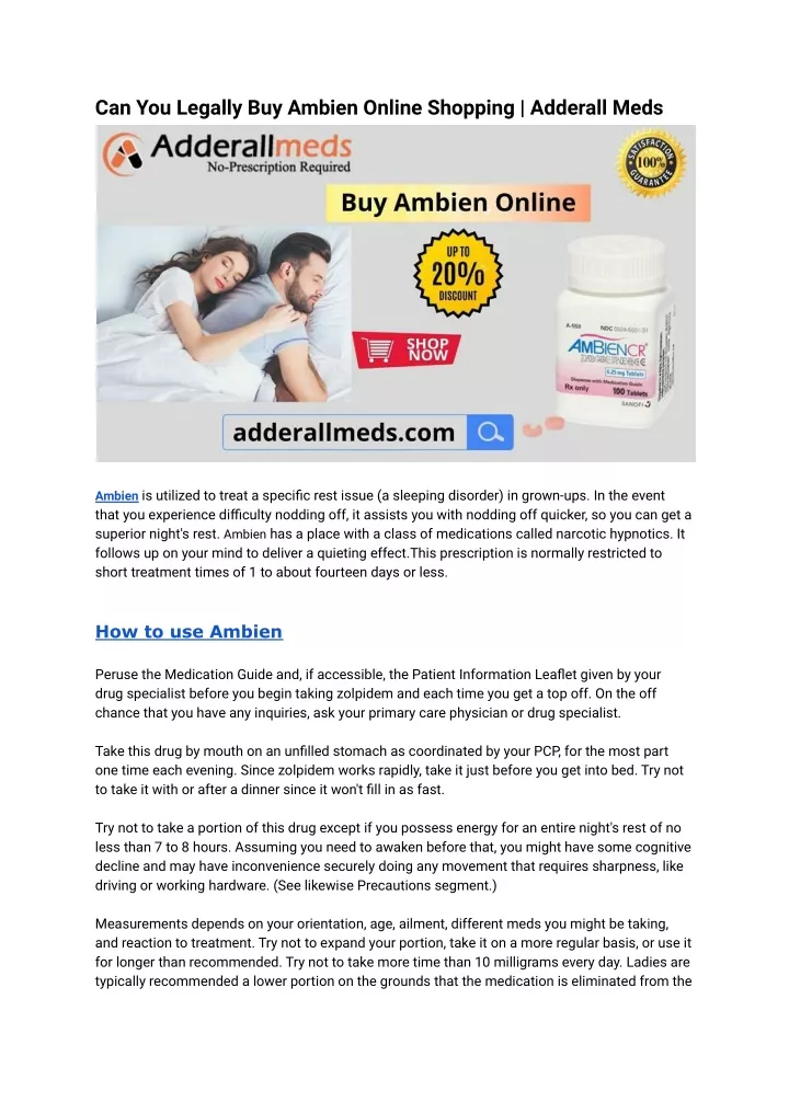 can you legally buy ambien online shopping