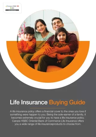 Life Insurance Plan Buying Guide | Canara HSBC OBC Life Insurance