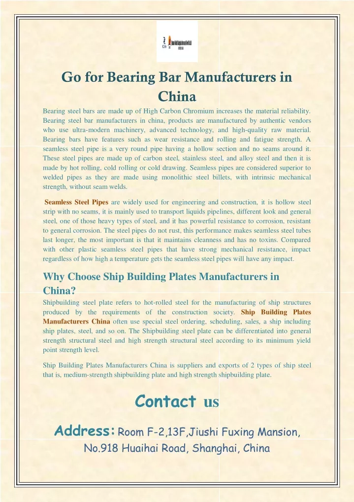 go for bearing bar manufacturers in china bearing