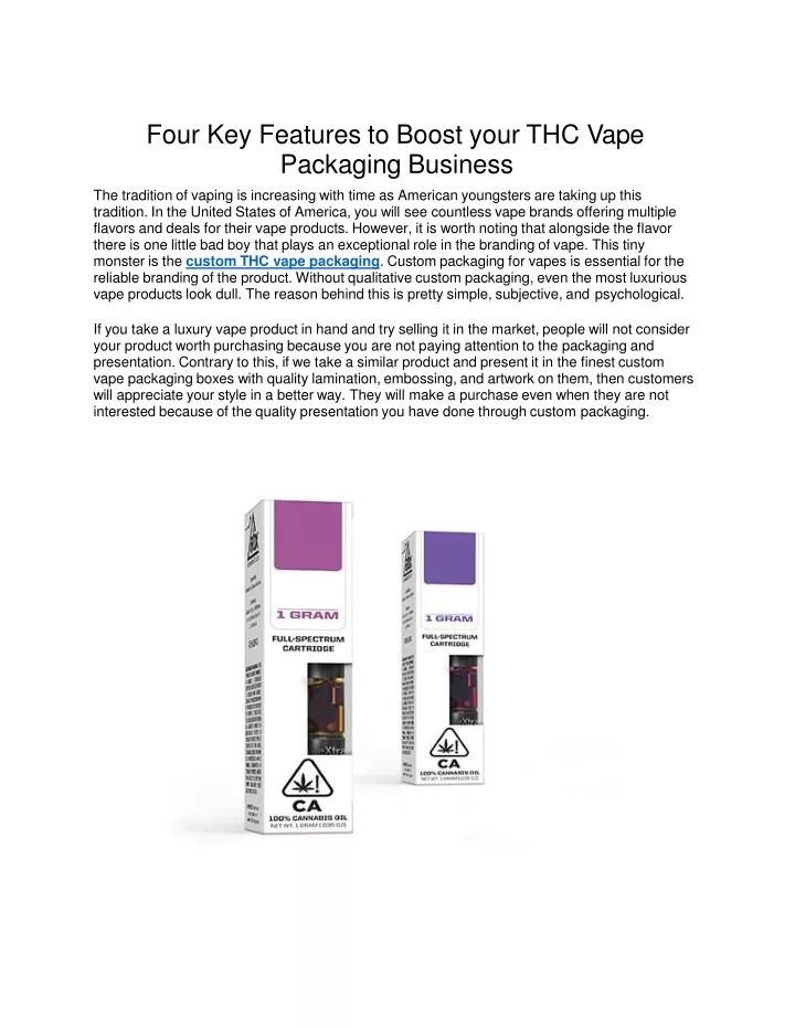 four key features to boost your thc vape