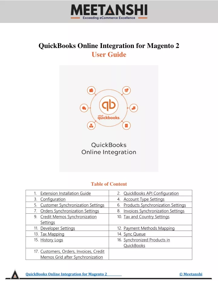 quickbooks online integration for magento 2 user