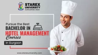 Pursue the Best Bachelor in Hotel Management Courses in Gurgaon