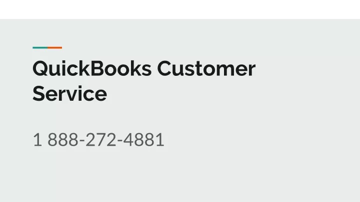 quickbooks customer service