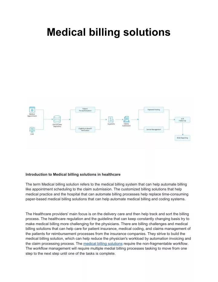 medical billing solutions