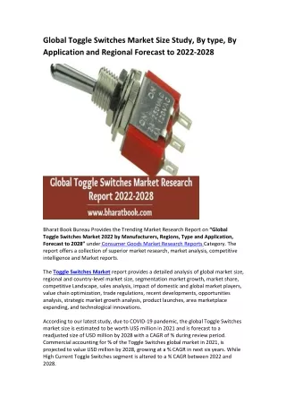 global toggle switches market size study by type
