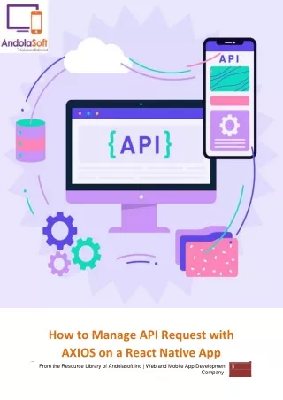 how to manage api request with axios on a react