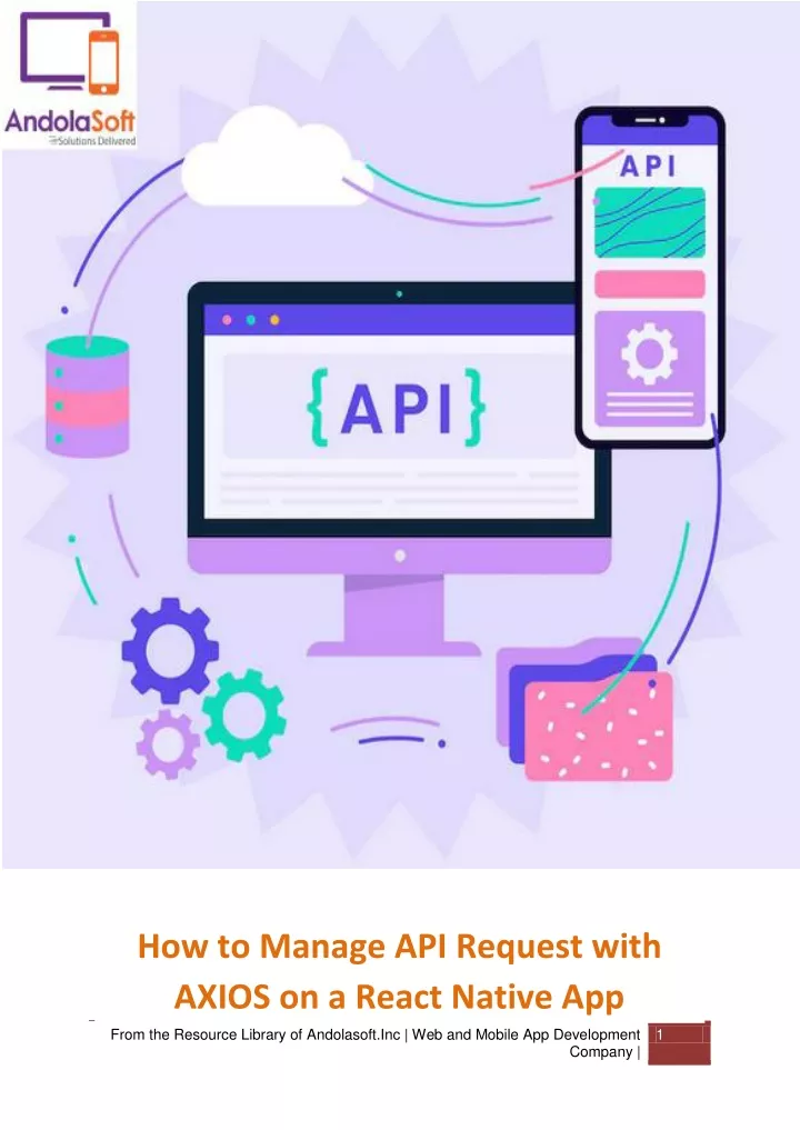 how to manage api request with axios on a react
