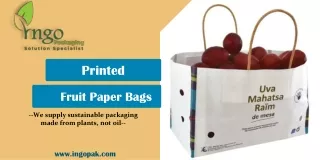 Printed Fruit Paper Bags