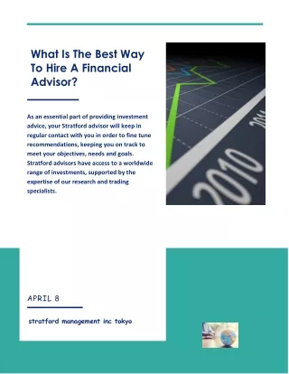 what is the best way to hire a financial advisor