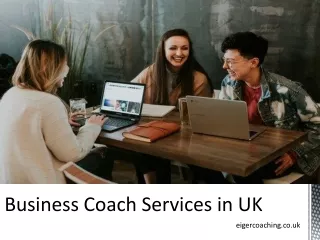 Business Coach Services in UK