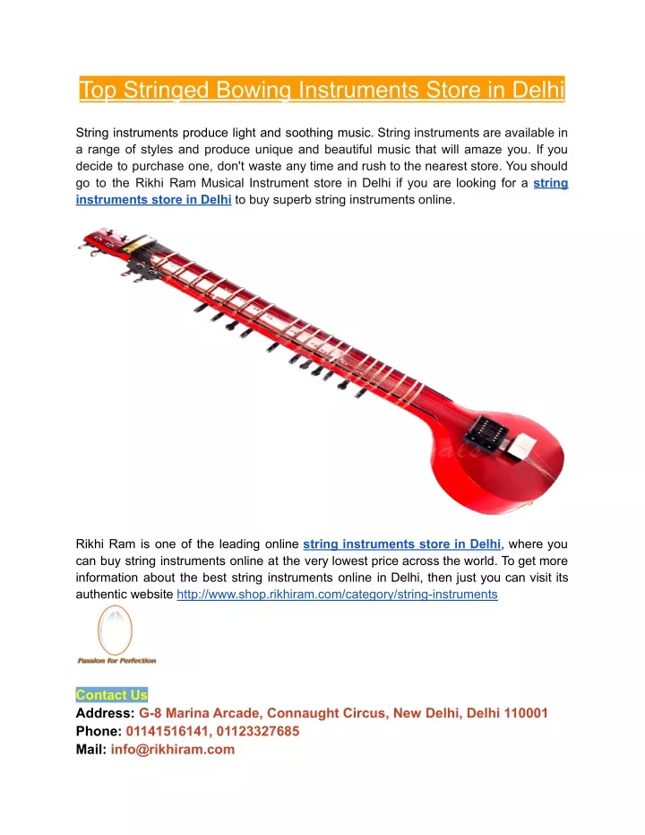 top stringed bowing instruments store in delhi