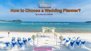 How to Choose a Wedding Planner? - Nova DJs Sydney