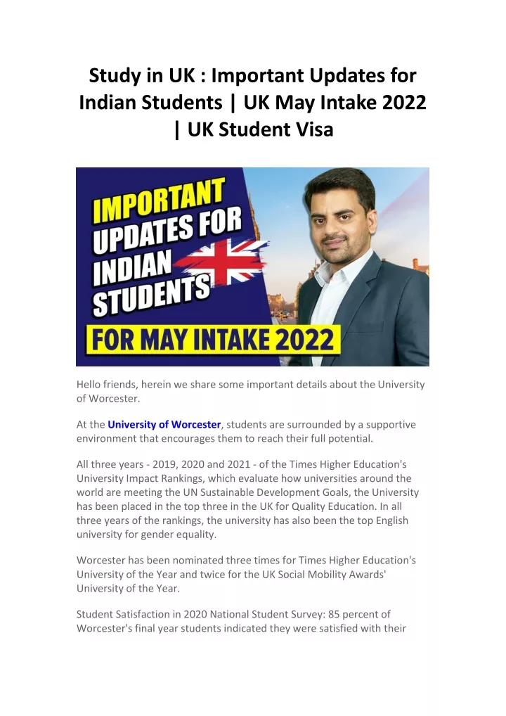 study in uk important updates for indian students