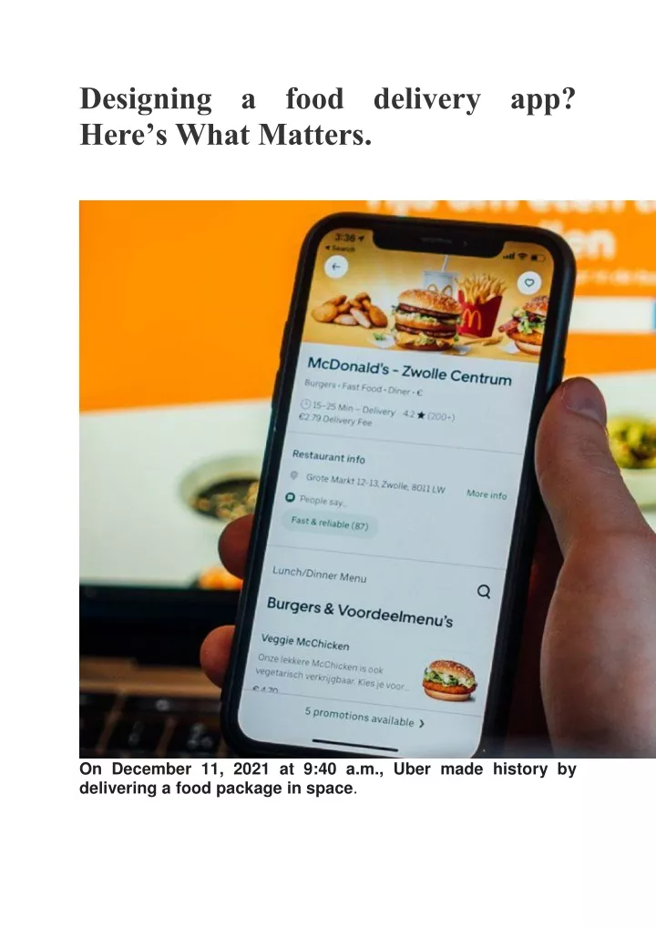designing a food delivery app here s what matters