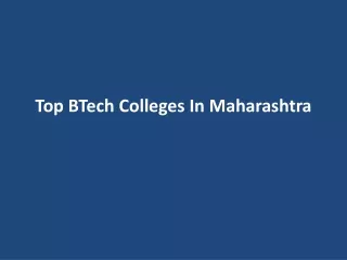 top btech colleges in maharashtra