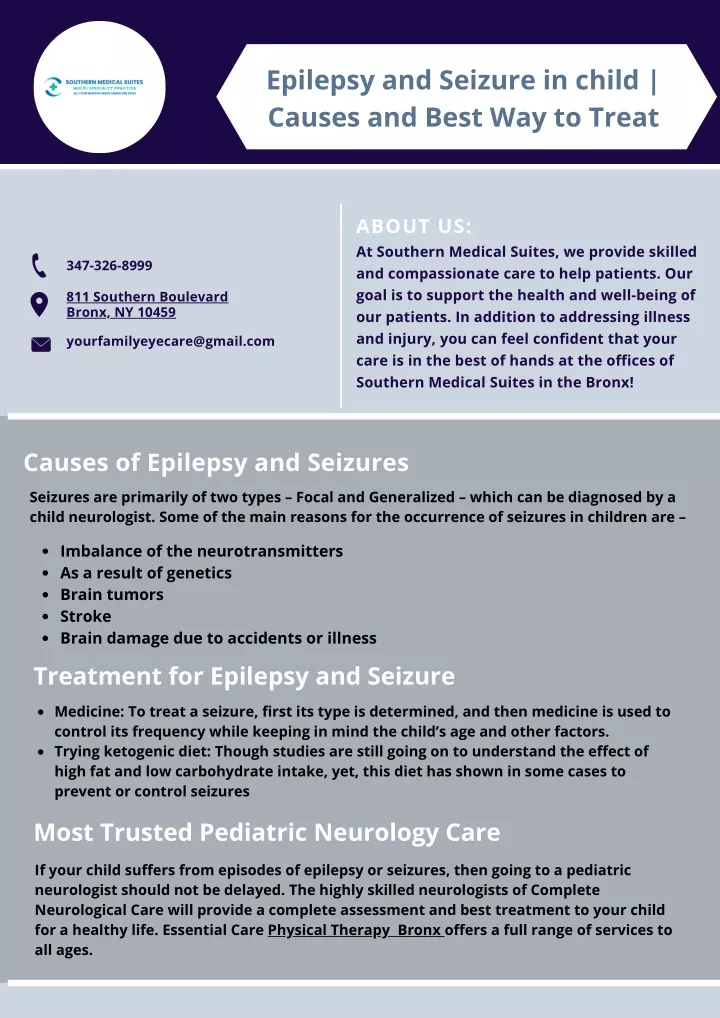 epilepsy and seizure in child causes and best