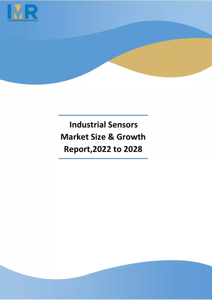 industrial sensors market size growth report 2022