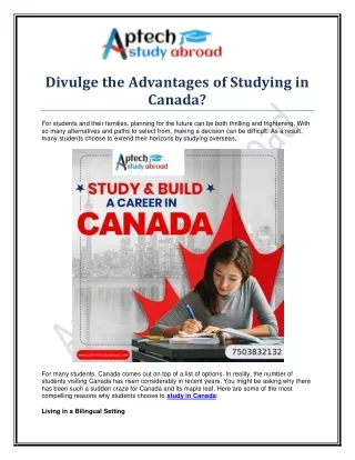 study in Canada