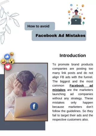 Facebook ad mistakes